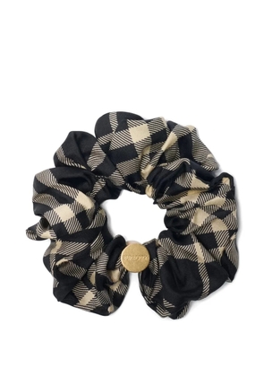 Burberry checked scrunchie - Black