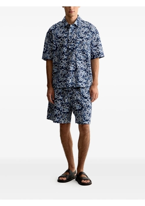 12 STOREEZ printed shorts - Blue