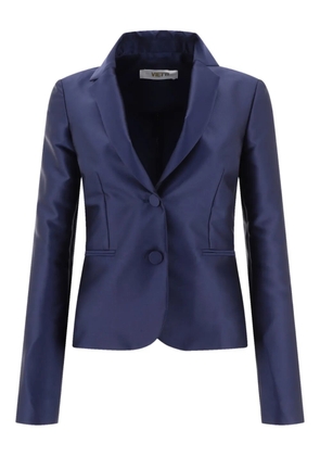 F.It satin single-breasted blazer - Blue