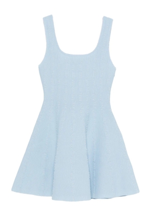 SANDRO cable-knit mini dress - Blue
