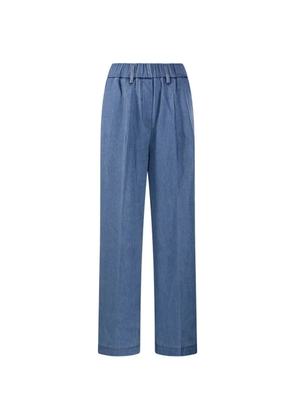 Forte Forte elasticated denim trousers - Blue