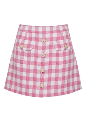 Cara Cara Faye gingham mini skirt - Pink