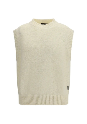 Laminar crew-neck gilet - Neutrals