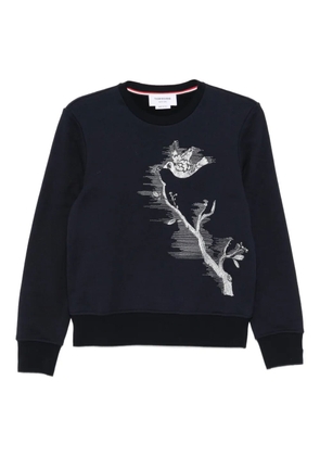 Thom Browne embroidered sweatshirt - Blue