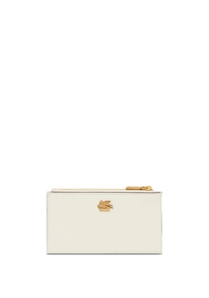 ETRO Pegaso leather cardholder - Neutrals