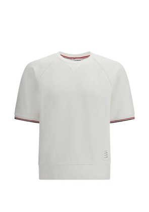 Thom Browne short sleeve raglan sweater - White