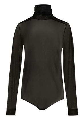 Maison Margiela four-stitch sheer bodysuit - Black
