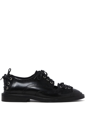 Simone Rocha brogue-detail derby shoes - Black