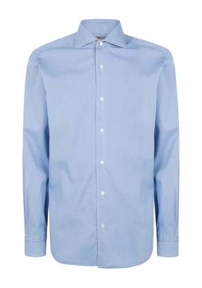 Barba spread-collar shirt - Blue