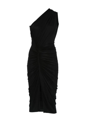Rick Owens Lilies one-shoulder draped dress - Black