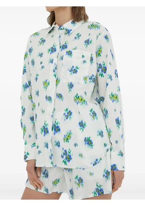lovechild floral-print button-fastening shirt - White