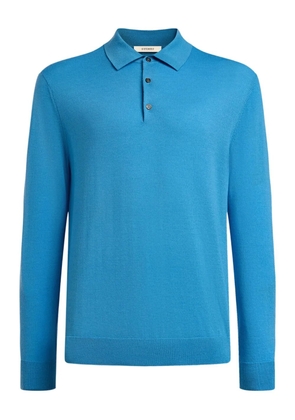 12 STOREEZ knitted polo shirt - Blue