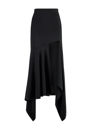 Mugler asymmetric-hem crepe skirt - Black