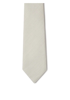 Zegna Textured silk tie - Neutrals