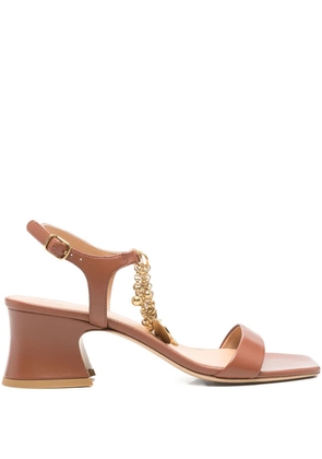 Chloé 50mm Charms sandals - Brown