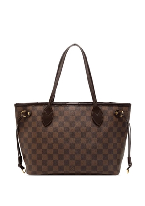 Louis Vuitton Pre-Owned 2010 Damier Ebene Neverfull PM tote bag - Brown