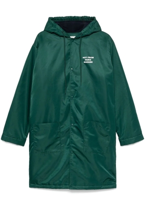 Drôle De Monsieur La Parka Slogan coat - Green