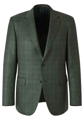 Canali checked blazer - Green