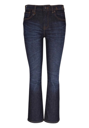 R13 mid-rise cropped jeans - Blue