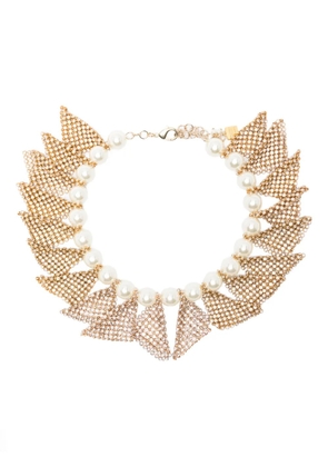 Rosantica Frizz embellished necklace - Gold