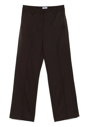 Off-White virgin-wool wide-leg trousers - Brown