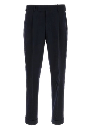 PT Torino textured-finish trousers - Blue