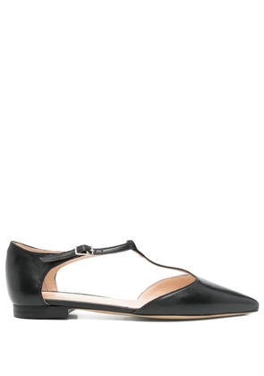 P.A.R.O.S.H. leather ballet flats - Black