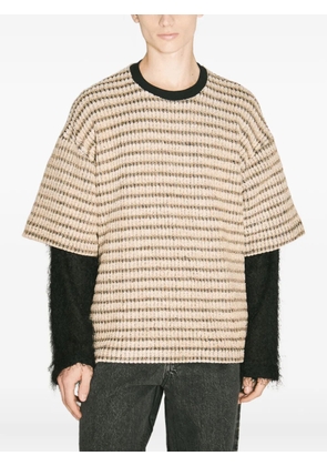 Song For The Mute double-layered sweater - Neutrals