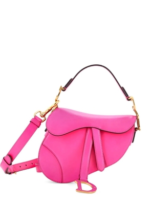 Christian Dior Pre-Owned Saddle Handbag with Strap Leather Mini shoulder bag - Pink