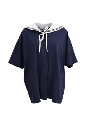 Miu Miu Pre-Owned sailor-collar T-shirt - Blue