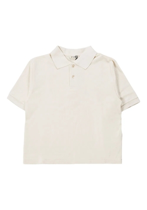 Auralee cotton polo top - White