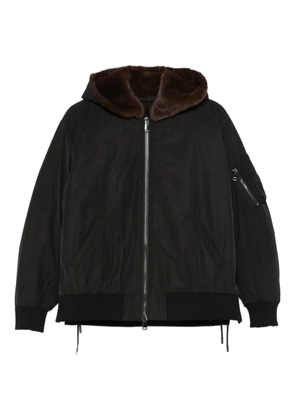 Gotha hooded zip-up jacket - Brown