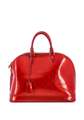 Louis Vuitton Pre-Owned Alma Handbag Monogram Vernis GM satchel - Red