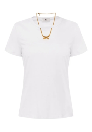 Elisabetta Franchi necklace-detail T-shirt - White