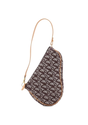Christian Dior Pre-Owned Vintage Saddle Bag Diorissimo Coated Canvas Mini shoulder bag - Brown
