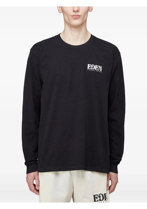 Eden Power Corp logo-print long-sleeve T-shirt - Black