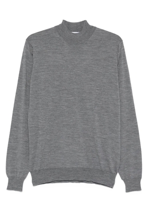Lardini high-neck wool sweater - Grey