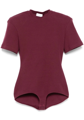 Magda Butrym fine-ribbed bodysuit - Red