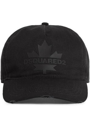 DSQUARED2 Maple leaf-appliqué baseball cap - Black