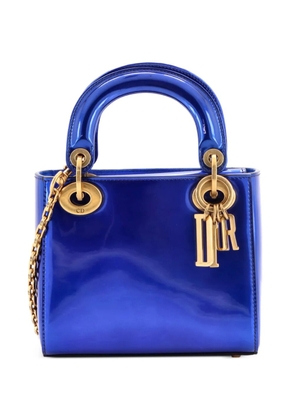 Christian Dior Pre-Owned Lady Dior Chain Bag Patent Mini shoulder bag - Blue