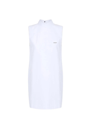 Iceberg collared sleeveless dress - White