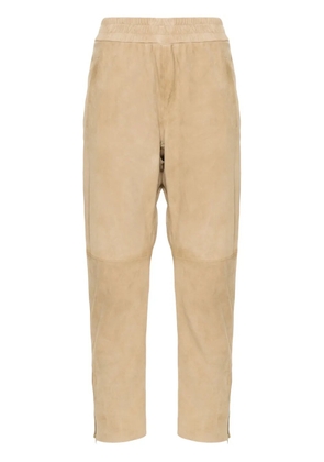 Golden Goose slim-fit suede trousers - Neutrals