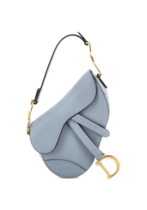 Christian Dior Pre-Owned Saddle Handbag Leather Mini shoulder bag - Blue