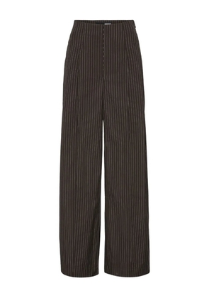 ROTATE BIRGER CHRISTENSEN pinstripe wide-leg trousers - Brown