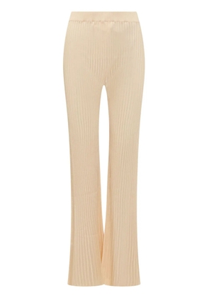 Jil Sander ribbed-knit trousers - Neutrals