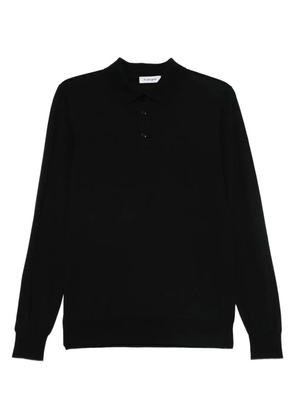 Kangra long sleeve polo shirt - Black