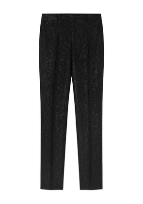 Versace leopard-pattern trousers - Black