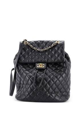 CHANEL Pre-Owned Urban Spirit Quilted Lambskin Large backpack - Black