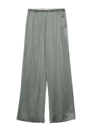 Forte Forte lurex-detail trousers - Green