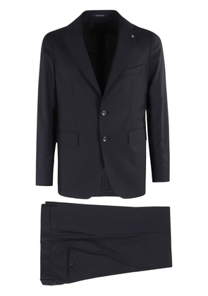 Tagliatore single breasted wool suit - Blue